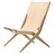 Natural Oak and Natural Leather Saxe Chair from by Lassen 1