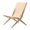 Natural Oak and Natural Leather Saxe Chair from by Lassen 2