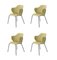 Green Remix Chairs from by Lassen, Set of 4 2