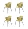 Grüne Remix Chairs von by Lassen, 4er Set 2