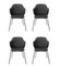 Dark Grey Jupiter Chairs from by Lassen, Set of 4 2