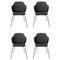 Dark Grey Jupiter Chairs from by Lassen, Set of 4 1