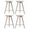Oak / Copper Counter Stools from by Lassen, Set of 4 1