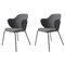 Dark Gray Fiord Let Chairs from by Lassen, Set of 2, Image 1