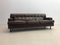 Mid-Century Square Sofa in Brown Leather by Marco Zanuso for Arflex, 1960s, Image 3