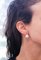 14K Rose Gold Stud Earrings with White Pearls, Rubies and Diamonds 7