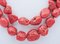 Red Coral and Diamonds Necklace in Rose Gold and Silver Multi-Strands 2