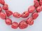 Red Coral and Diamonds Necklace in Rose Gold and Silver Multi-Strands, Image 2