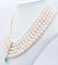 Platin Halskette mit Diamanten, Smaragd und Perlen 3