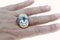 Ring with Aquamarine Rose Gold Tanzanite and Diamonds 5