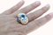 Ring with Aquamarine Rose Gold Tanzanite and Diamonds 3