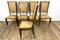 Art Deco Chairs in Beech Painted in Macassar, Set of 8 1
