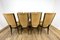 Art Deco Chairs in Beech Painted in Macassar, Set of 8, Image 4