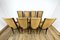 Art Deco Chairs in Beech Painted in Macassar, Set of 8 5