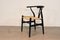 Schwarze CH24 Wishbone Stühle mit schwarzem Gestell von Hans J. Wegner für Carl Hansen & Son, 1960er, 10er Set 9