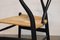 Black Frame CH24 Wishbone Chairs by Hans J. Wegner for Carl Hansen & Son, 1960s, Set of 10 10