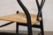 Schwarze CH24 Wishbone Stühle mit schwarzem Gestell von Hans J. Wegner für Carl Hansen & Son, 1960er, 10er Set 10