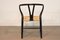 Black Frame CH24 Wishbone Chairs by Hans J. Wegner for Carl Hansen & Son, 1960s, Set of 10, Image 13