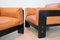 Bastiano Lounge Chairs in Cognac Leather by Tobia Scarpa for Gavina, Italy, 1970s, Set of 2 2