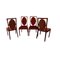 Vintage Esstisch und Walnuss Wurzelholz Esszimmerstühle im Art Deco Stil von Nathan, 5er Set 5