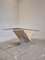 Abstract Travertine and Glass Coffee Table, Image 2