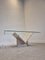 Abstract Travertine and Glass Coffee Table 10