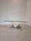 Abstract Travertine and Glass Coffee Table 3