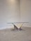 Abstract Travertine and Glass Coffee Table 4