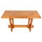 Pine Bench or Side Table in the Style of Charlotte Perriand, France, 1970s, Image 1