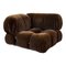 Brown Alpaca Velvet Camaleonda Modular Sofa by Mario Bellini for C&B Italia, 1972, Set of 5, Image 8