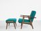 Mid-Century Cigar Chair & Ottoman by Hans Wegner for Getama, 1950s, Set of 2, Image 1