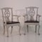 Armchairs with Leather Seats, Set of 2 1
