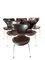 Model 3107 Seven Chairs by Arne Jacobsen for Fritz Hansen, Set of 6 13