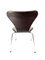 Model 3107 Seven Chairs by Arne Jacobsen for Fritz Hansen, Set of 6, Image 4