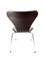 Modell 3107 Seven Stühle von Arne Jacobsen für Fritz Hansen, 6er Set 4