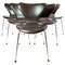 Model 3107 Seven Chairs by Arne Jacobsen for Fritz Hansen, Set of 6 1