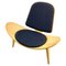Vintage Shell Chair by Hans J. Wegner, 1963, Image 1