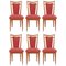 Mid-Century French Dining Chairs, Set of 6, Image 1