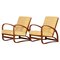 Art Deco Armchairs in Oak by Jindrich Halabala, 1930s, Set of 2 1