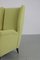 Italian Yellow Wingback Chair from I.S.A. Bergamo, 1950s 15