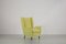 Italian Yellow Wingback Chair from I.S.A. Bergamo, 1950s 4
