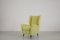 Italian Yellow Wingback Chair from I.S.A. Bergamo, 1950s 13