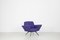 Fauteuils Bleus et Violets par Lenzi pour Studio Tecnico, Italie, 1950s, Set de 2 9