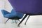 Set of Italian Lounge Chairs in Blue and Violet by Lenzi for Studio Tecnico, 1950s 16