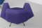 Set of Italian Lounge Chairs in Blue and Violet by Lenzi for Studio Tecnico, 1950s 23