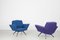 Set of Italian Lounge Chairs in Blue and Violet by Lenzi for Studio Tecnico, 1950s 2