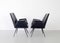 Black Armchairs by Gastone Rinaldi for Rima, 1950s, Set of 2 3