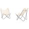 Chaises Tripolina Blanches par Gastone Rinaldi pour Rima, Italie, Set de 2 1