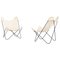 Italienische Weiße Tripolina Stühle von Gastone Rinaldi für Rima, 2er Set 1