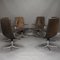 German Leather Office Swivel Armchairs from Walter Knoll, 1975 14